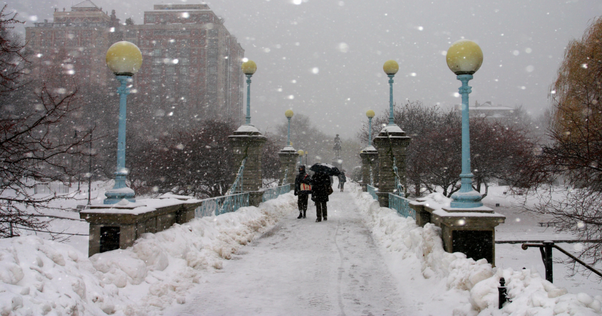 Ice melt in Boston